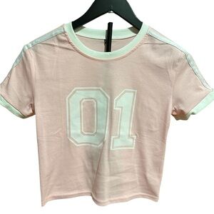 Pink Kids Shirt with Number Print